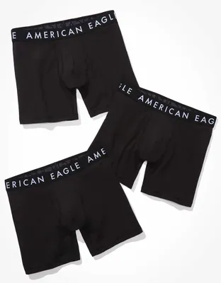 Ensemble de trois caleçons boxeurs ajustés classiques 6 po couleur unie pour hommes AEO