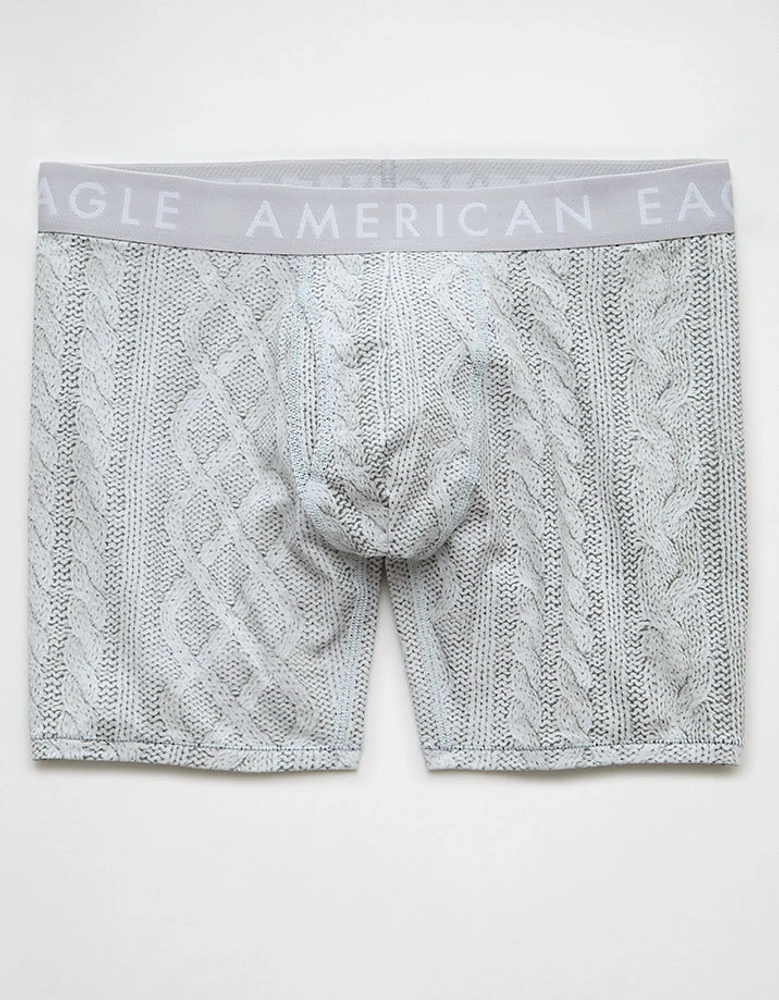 AEO Cable Knit Print 6" Classic Boxer Brief