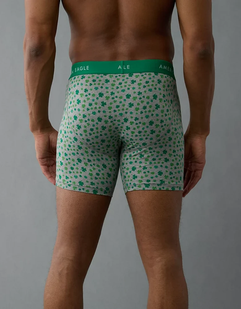 AEO Men's St. Patrick's Day Clovers 6" Classic Boxer Brief