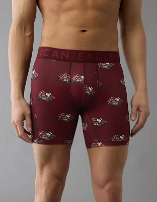 Caleçon boxeur ajusté Flex de 6 po motocyclette Snoopy pour hommes AEO