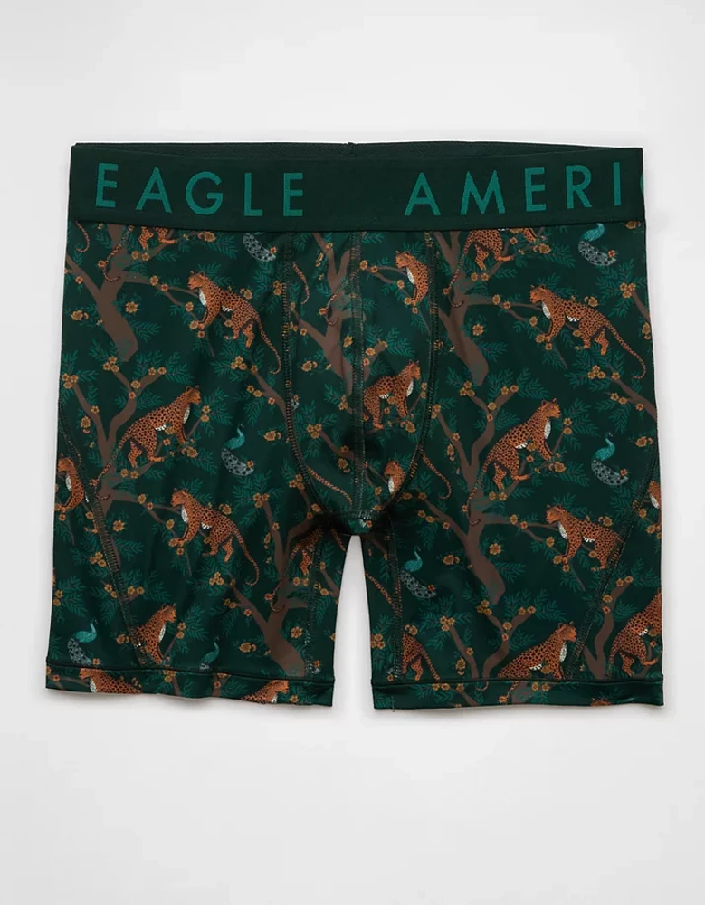 AEO Men's Tropical Leopards 6" Flex Boxer Brief