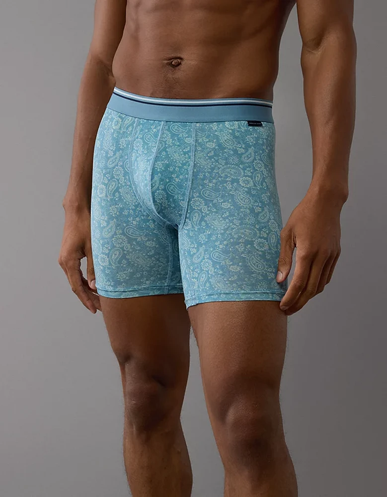 Caleçon boxeur ajusté ultradoux de 6 po motif cachemire pour hommes AEO
