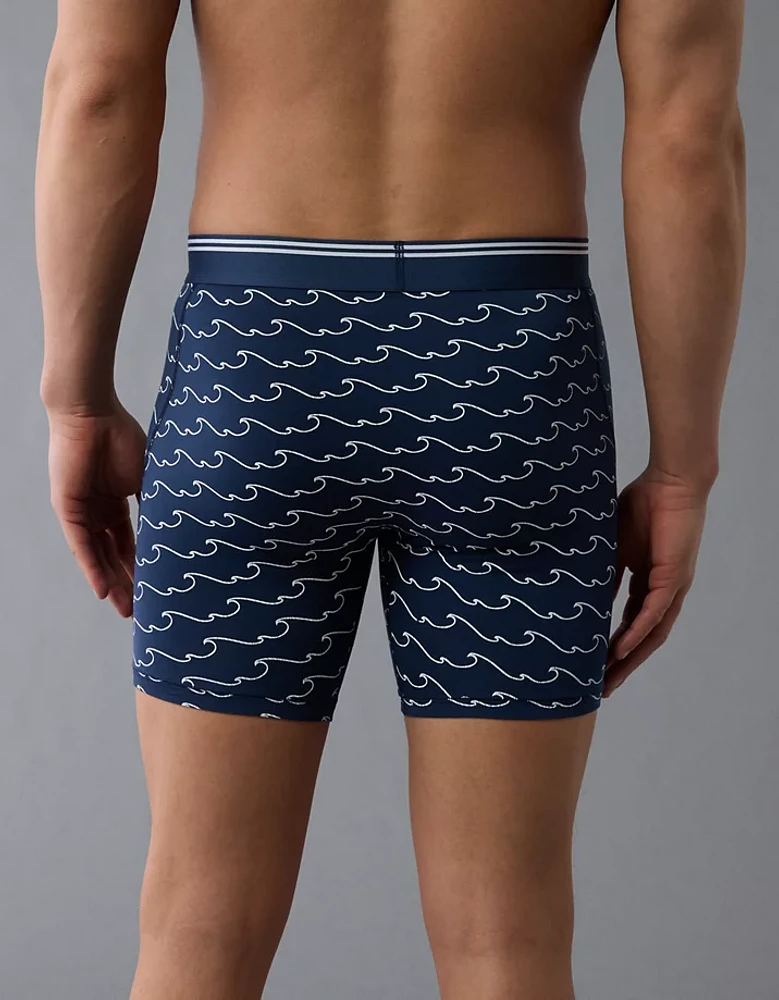 AEO Men's Wavy Stripes 6" Ultra Soft Boxer Brief