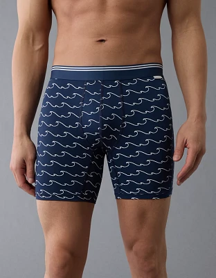 AEO Men's Wavy Stripes 6" Ultra Soft Boxer Brief