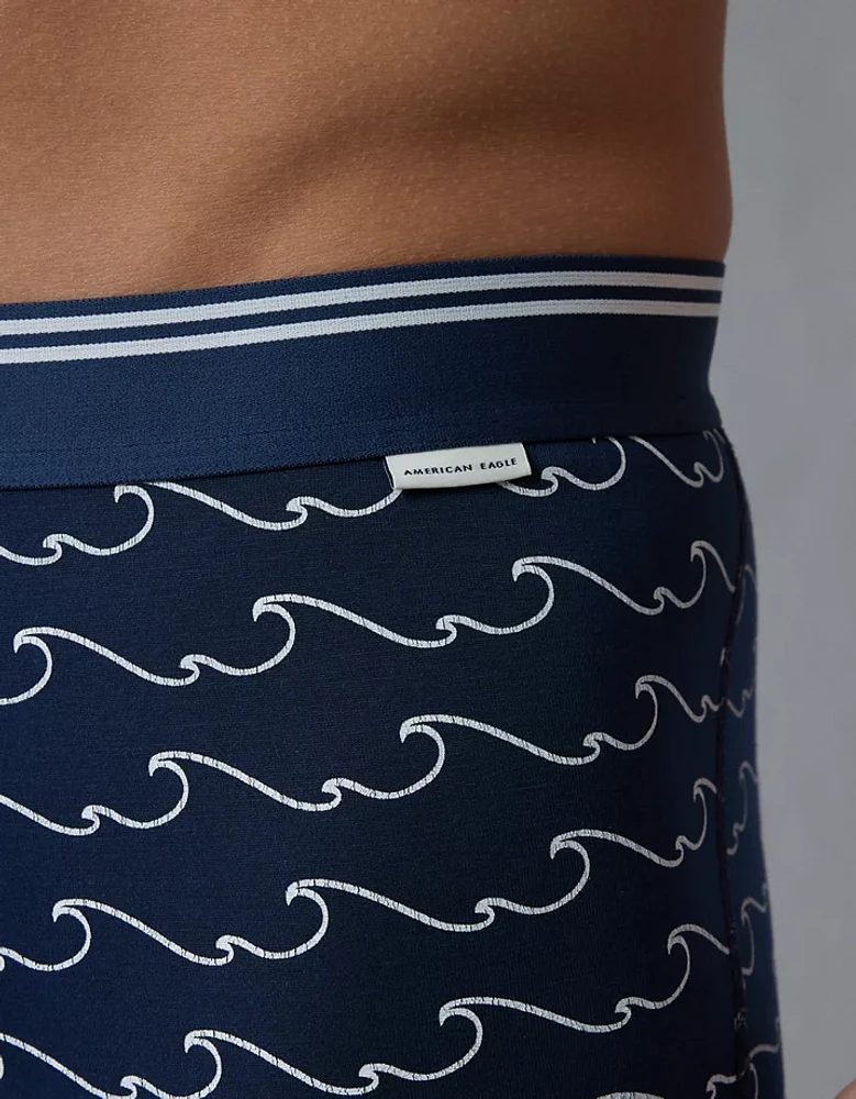 AEO Men's Wavy Stripes 6" Ultra Soft Boxer Brief