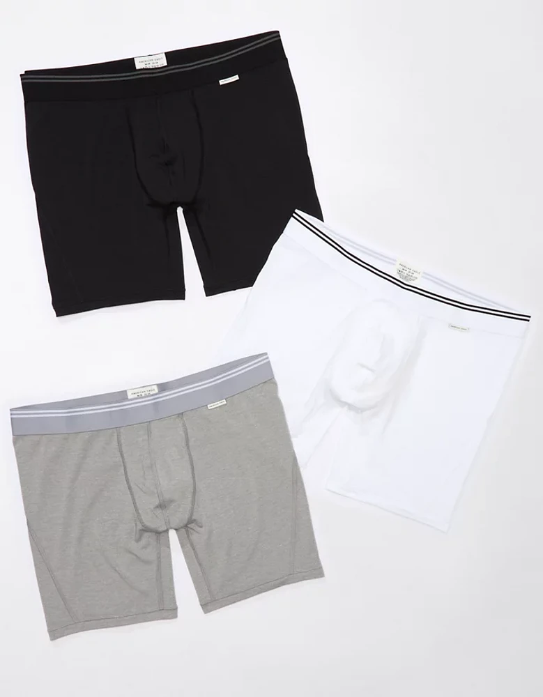Ensemble de trois caleçons boxeurs ajustés ultradoux 6 po pour hommes AEO