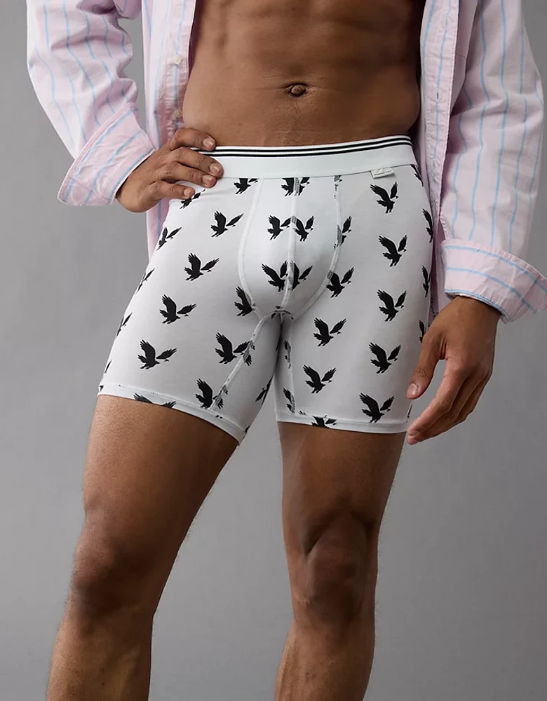 Caleçon boxeur ajusté ultradoux de 6 po aigles pour hommes AEO