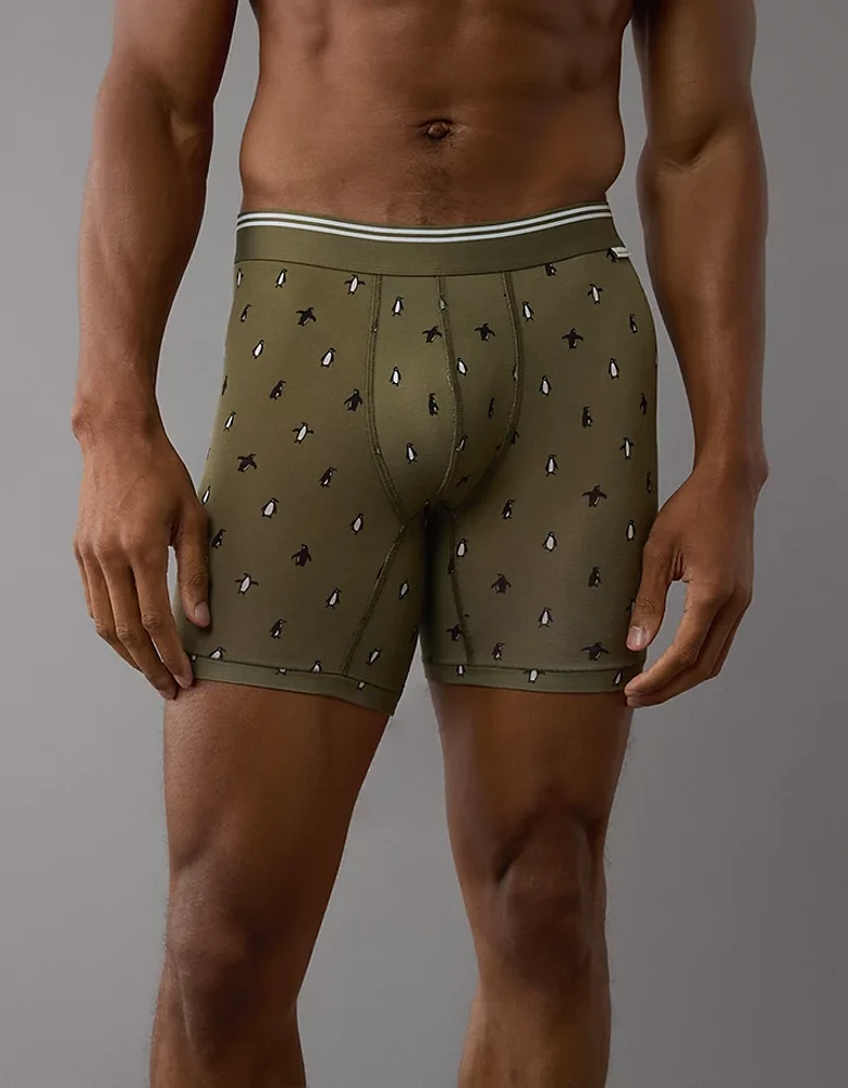 Caleçon boxeur ajusté ultradoux de 6 po petits pingouins pour hommes AEO