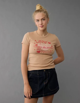 AE Valentine's Day Graphic Hey Baby Tee