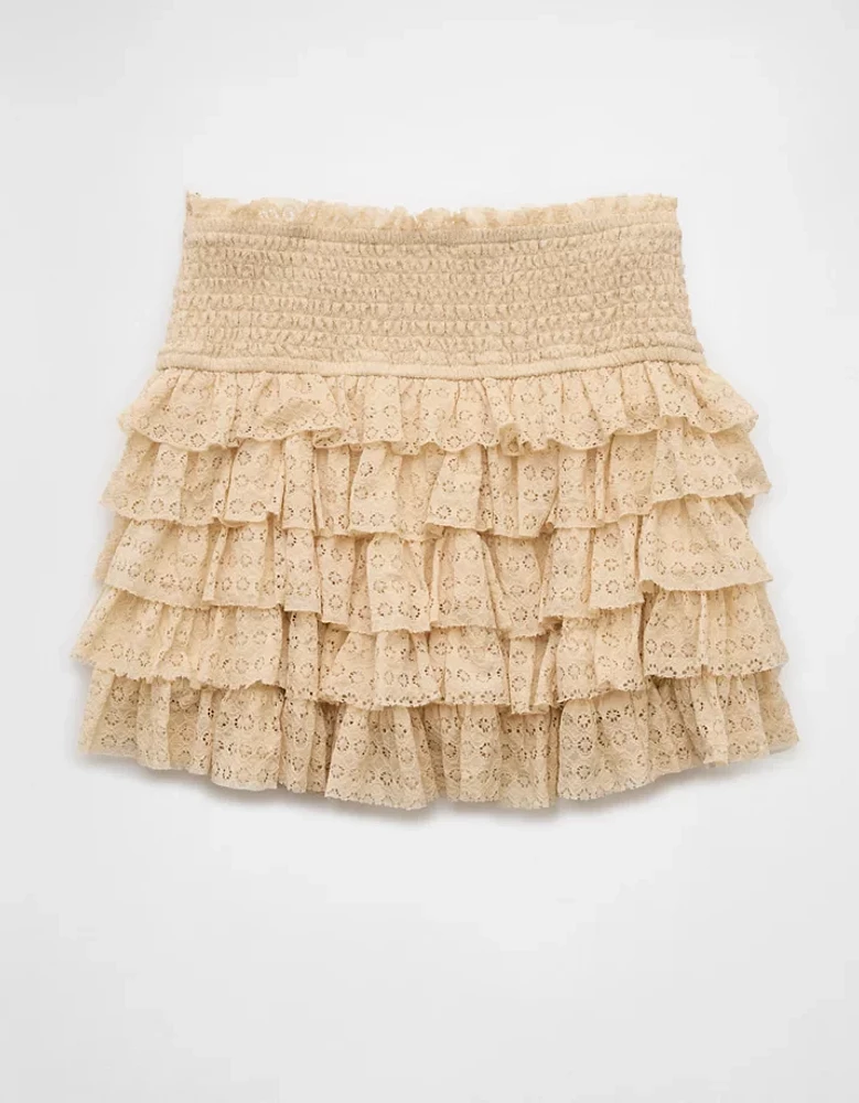 AE High-Waisted Ruffle Mini Skort