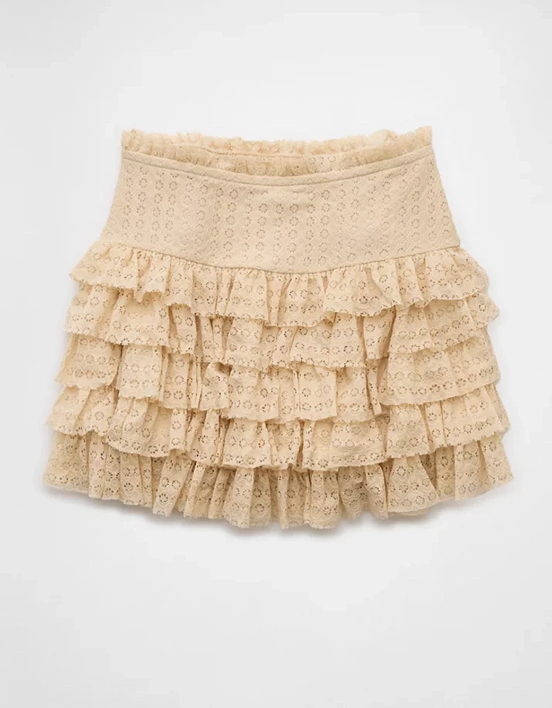 AE High-Waisted Ruffle Mini Skort
