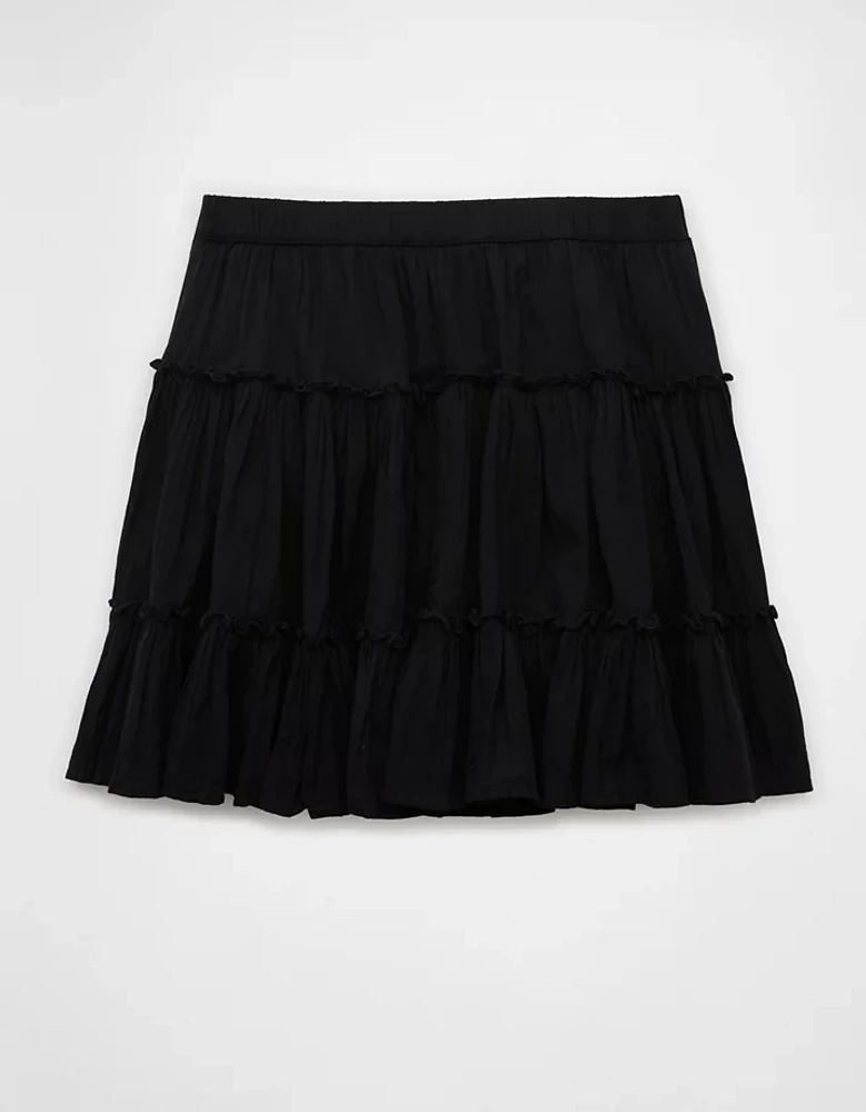 AE High-Waisted Tiered Mini Skirt