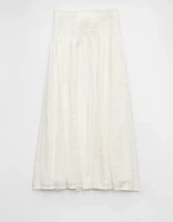 AE High-Waisted Smocked Maxi Skirt