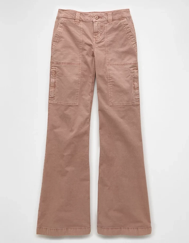 AE Snappy Stretch Curvy Low-Rise Baggy Flare Pant