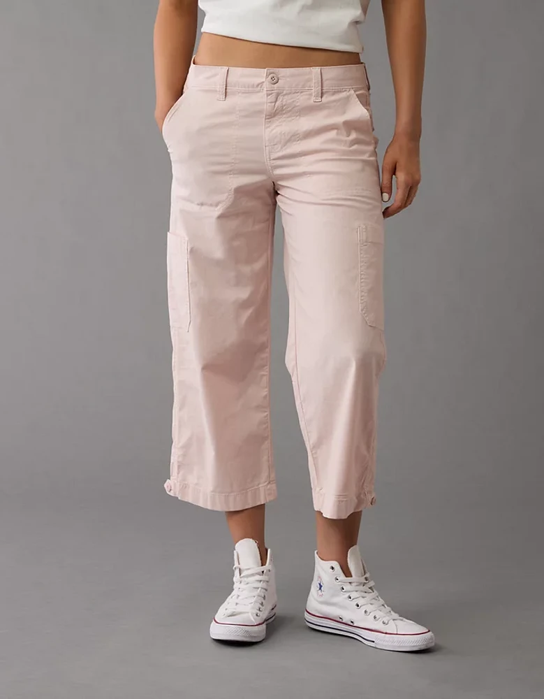 AE Stretch Low-Rise Straight Crop Pant