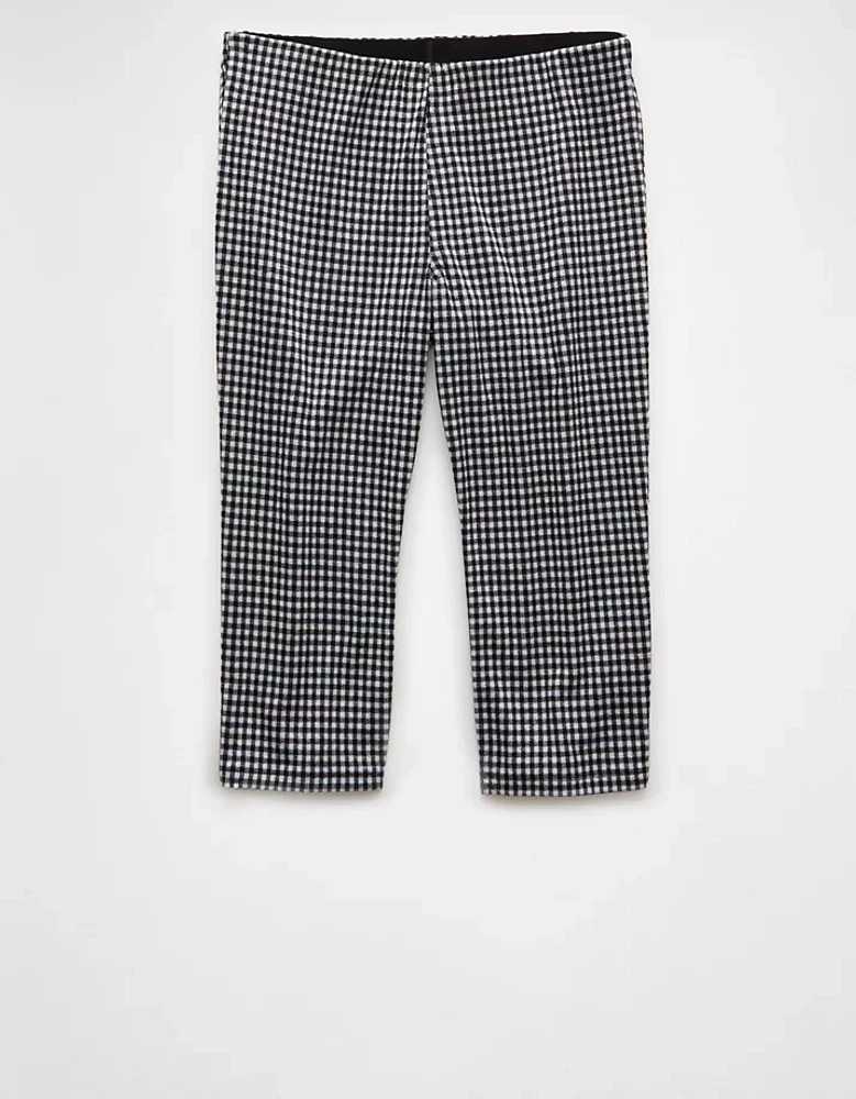 AE Stretch Low-Rise Gingham Capri Pant