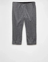 AE Stretch Low-Rise Gingham Capri Pant