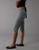 AE Stretch Low-Rise Gingham Capri Pant
