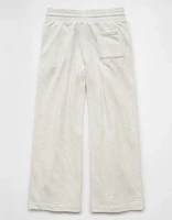 AE Fleece Wide-Leg Sweatpant Trouser