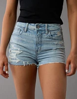 AE Next Level Patched Super High-Waisted Denim Short
