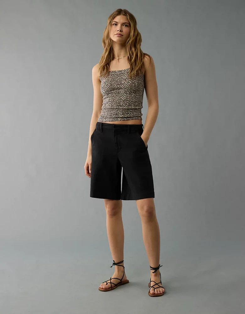 AE 11" Stretch High-Waisted Trouser Short
