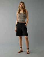 AE 11" Stretch High-Waisted Trouser Short