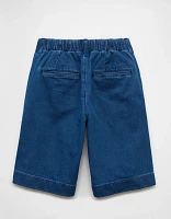 AE 11" Stretch High-Waisted Denim Trouser Short