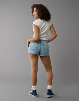 AE Stretch Curvy Ripped Denim Mom Short
