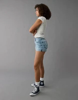 AE Stretch Curvy Ripped Denim Mom Short