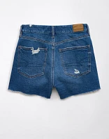 AE Strigid Curvy Ripped Denim Mom Short