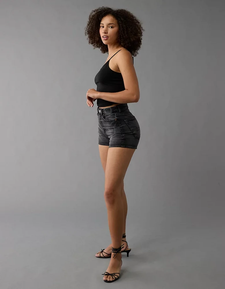 AE Strigid Curvy Denim Mom Short