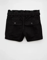 AE Stretch Paperbag Denim Mom Short