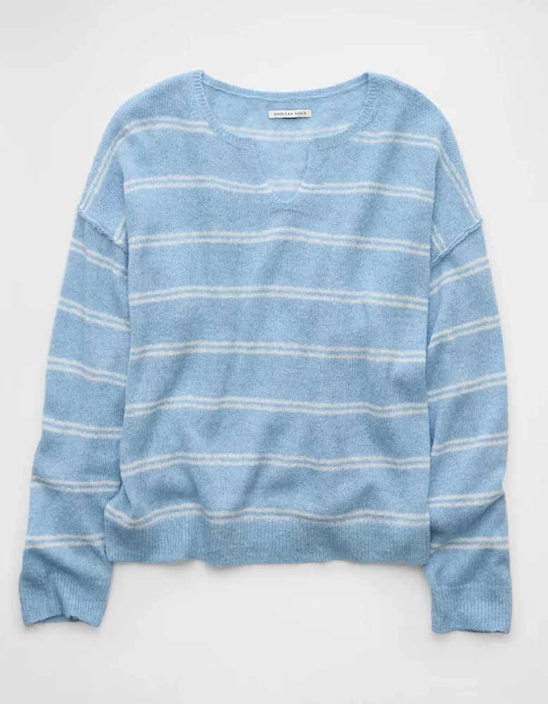 AE Whoa So Soft Notch Neck Sweater