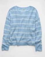 AE Whoa So Soft Notch Neck Sweater