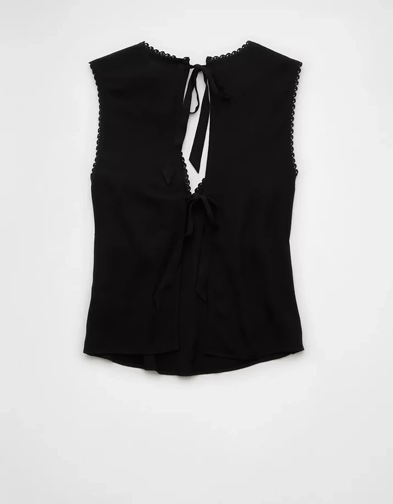 AE Tie Back V-Neck Shirt