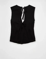 AE Tie Back V-Neck Shirt