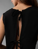 AE Tie Back V-Neck Shirt