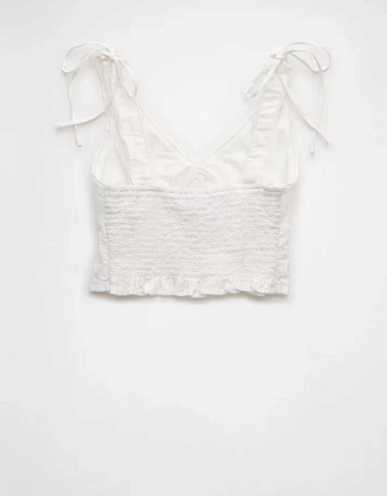 AE Tie Shoulder Corset Tank Top