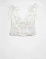 AE Tie Shoulder Corset Tank Top