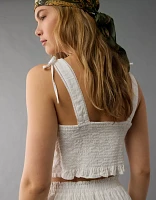 AE Tie Shoulder Corset Tank Top