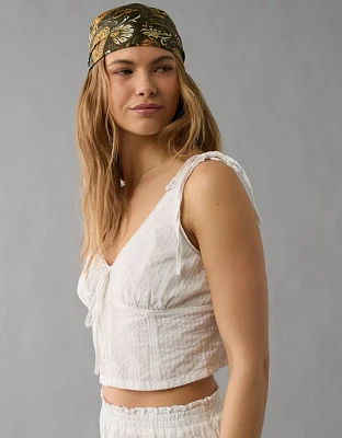 AE Tie Shoulder Corset Tank Top