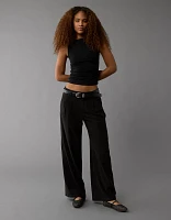 AE Ruched Boat Neck Tank Top