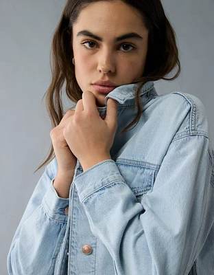 AE Cropped Cut-Off Denim Jacket