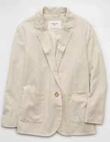 AE Linen-Blend Blazer
