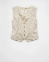 AE Linen-Blend Vest
