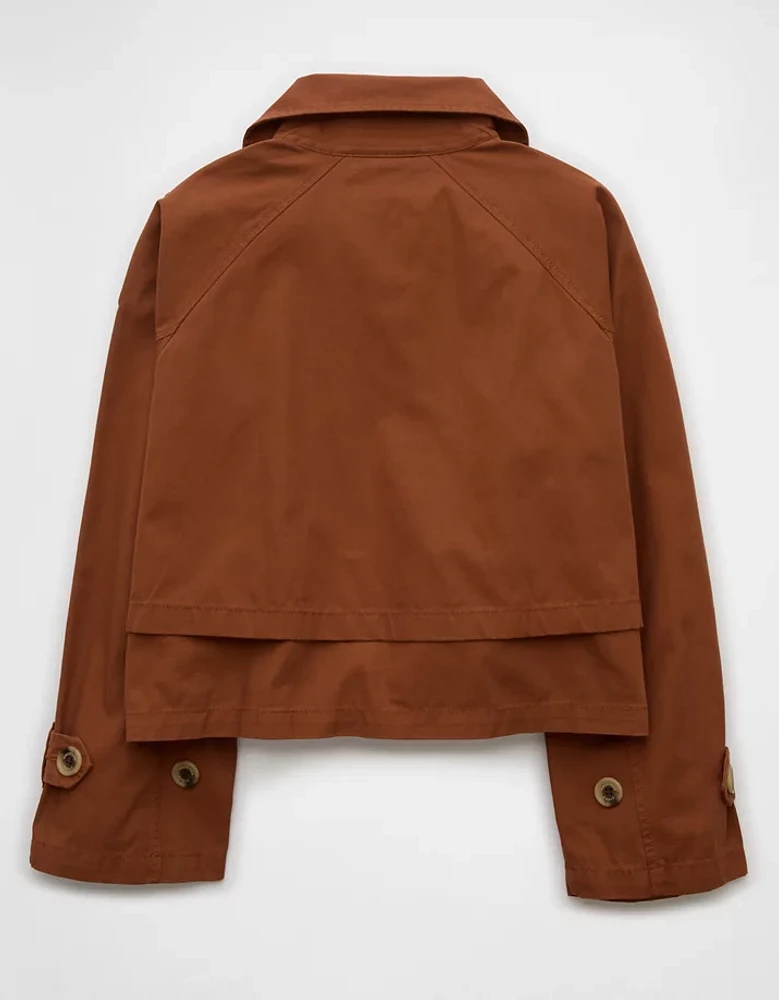 AE Cropped Trench Coat