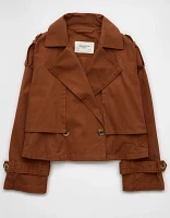 AE Cropped Trench Coat