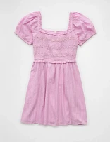 AE Puff Sleeve Lace Mini Dress