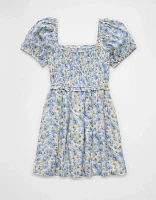 AE Puff Sleeve Smocked Mini Dress