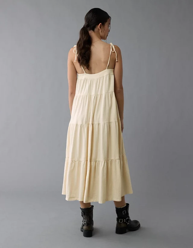 AE Sunchaser Knit Tie Shoulder Maxi Dress | The Summit AE Sunchaser Knit Tie Shoulder Maxi Dress | The Summit